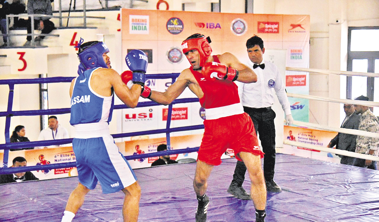 Hussamuddin, Gaurav, Biswamitra record victories at National Boxing Championships