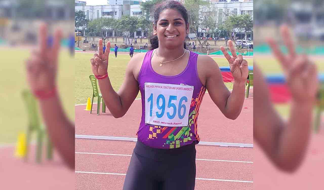 OU’s Nandini clinches 100m gold in Southwest Zone event