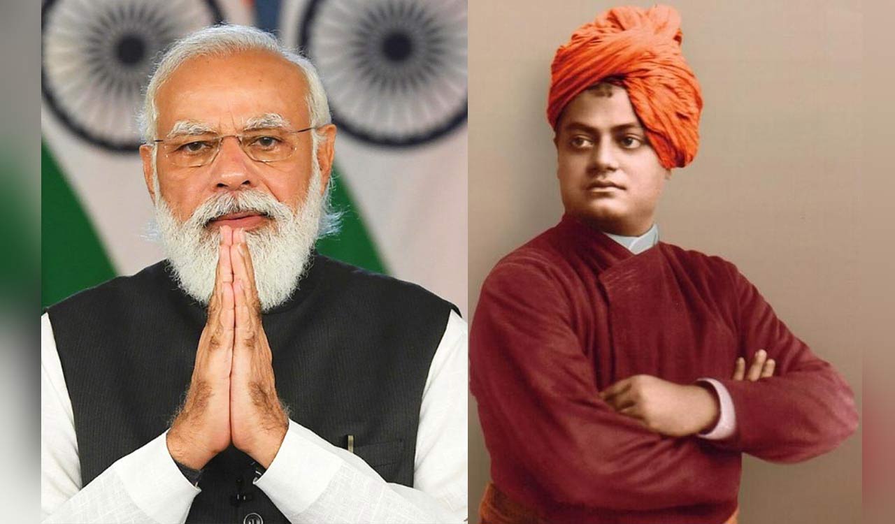 PM Modi pays tributes to Vivekananda