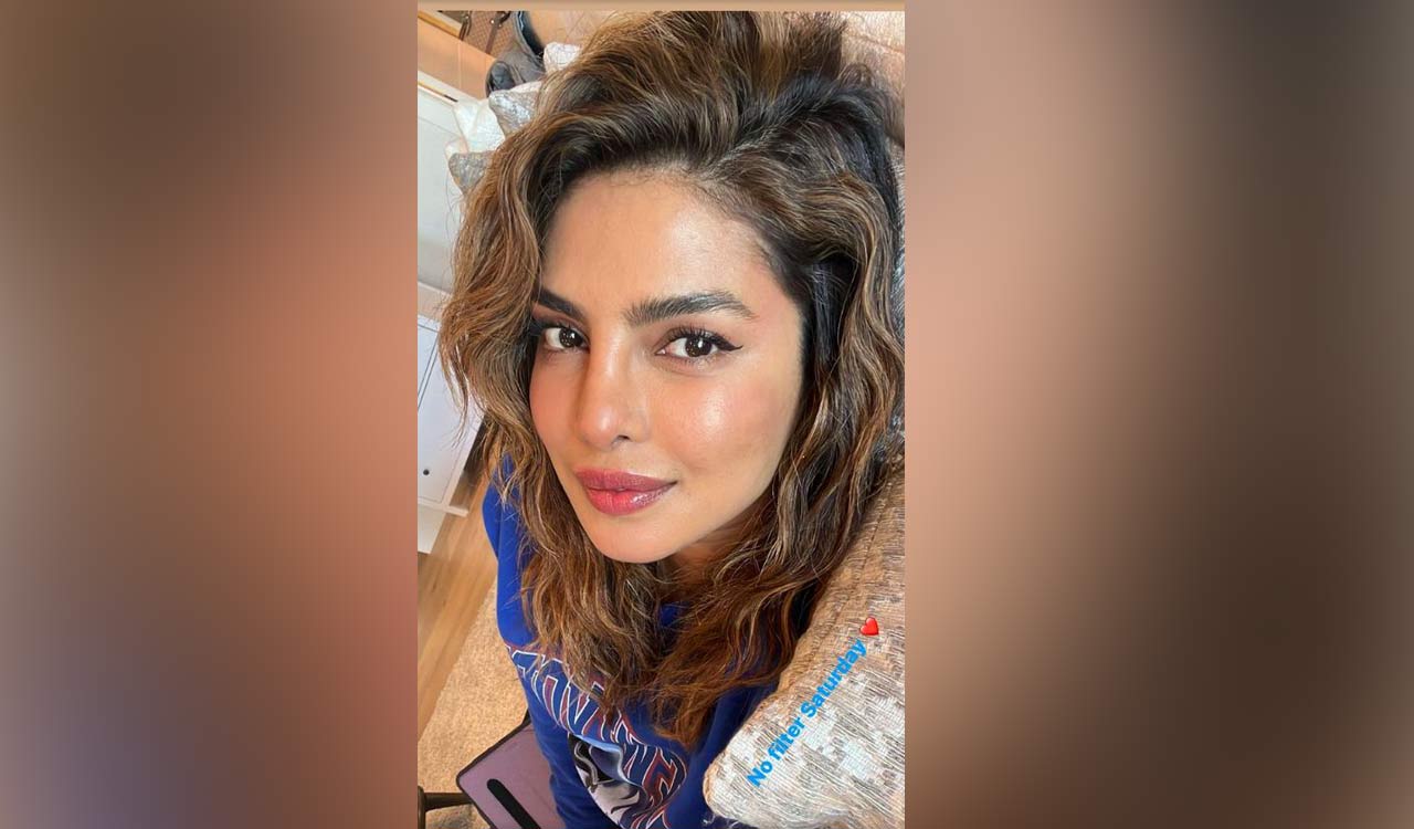 Priyanka Chopra shares “No filter Saturday” selfie