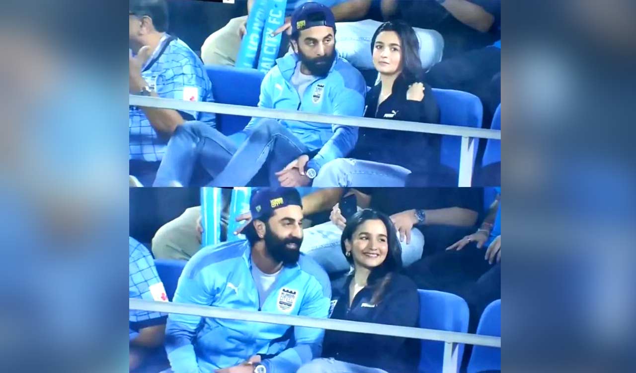 Ranbir, Alia hold hands, cheer together for Mumbai City FC
