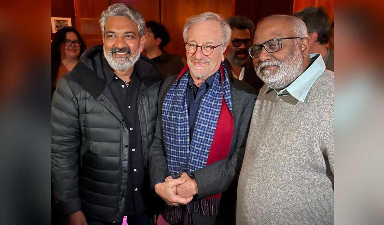 SS Rajamouli meets his ‘God’ Steven Spielberg