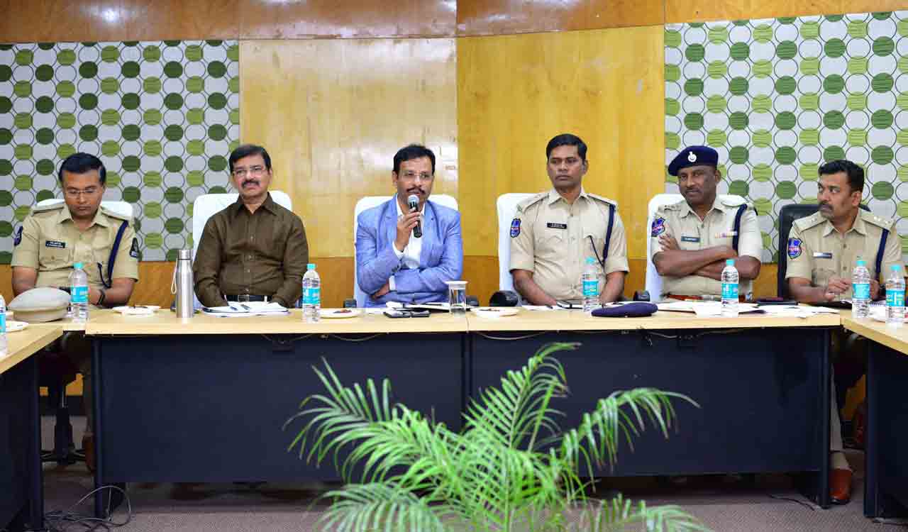 TSRTC MD Sajjanar holds coordination meeting with Transport, Police depts officials