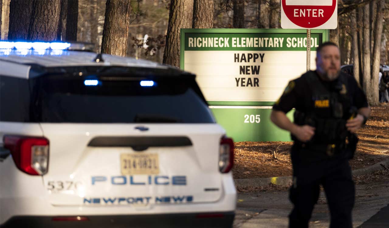Six-year-old detained after shooting teacher in US