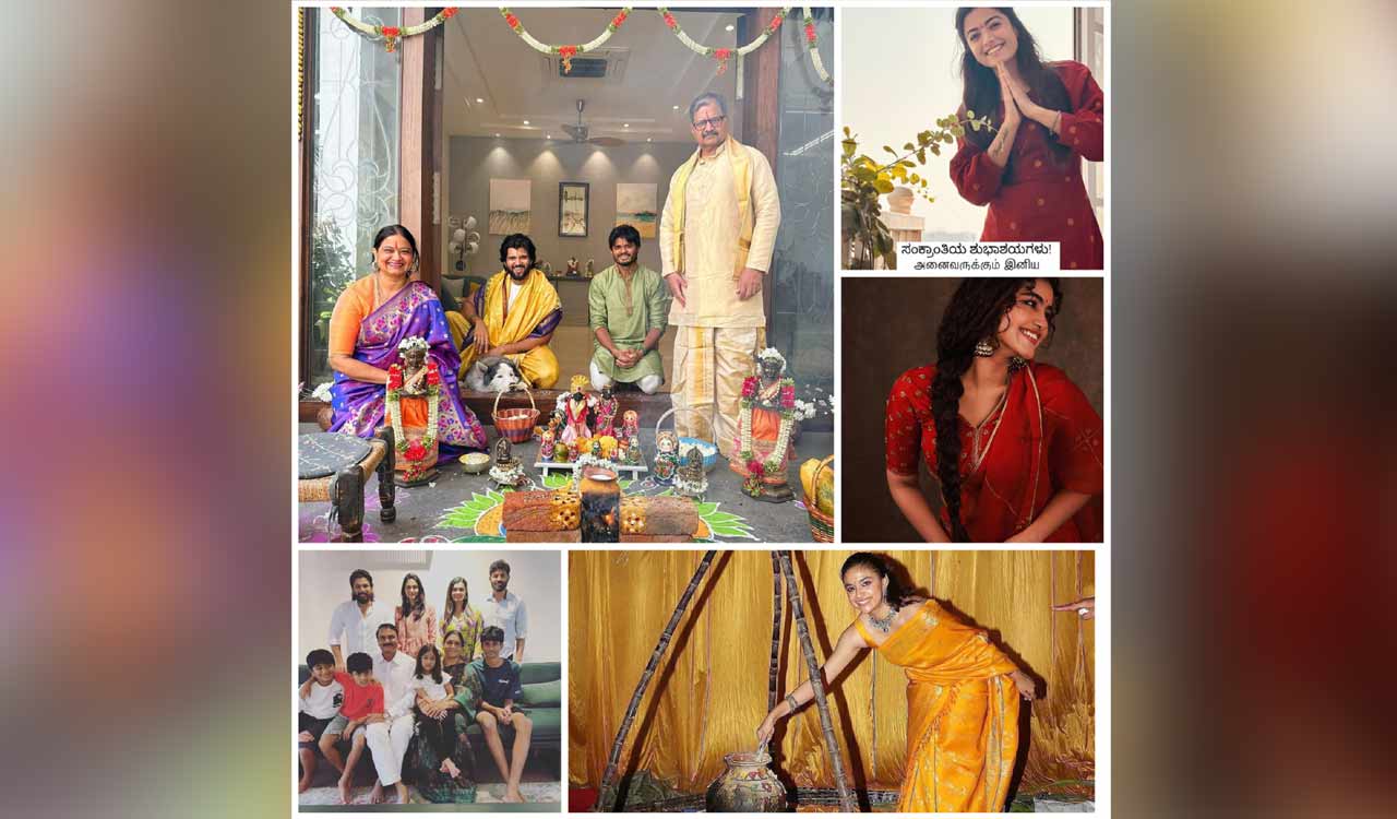 South celebs uphold traditions, celebrate Sankranti with grandeur