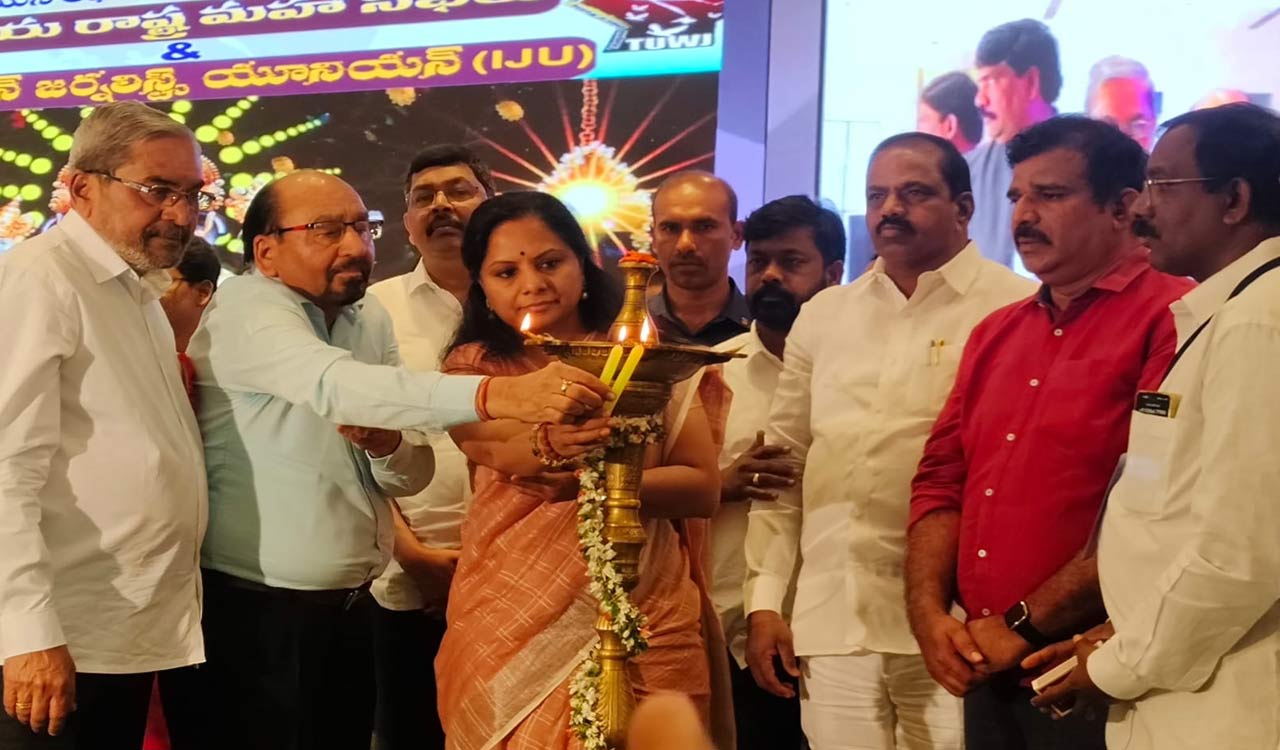 MLC Kavitha demands PM Modi to grant funds for welfare of journalists