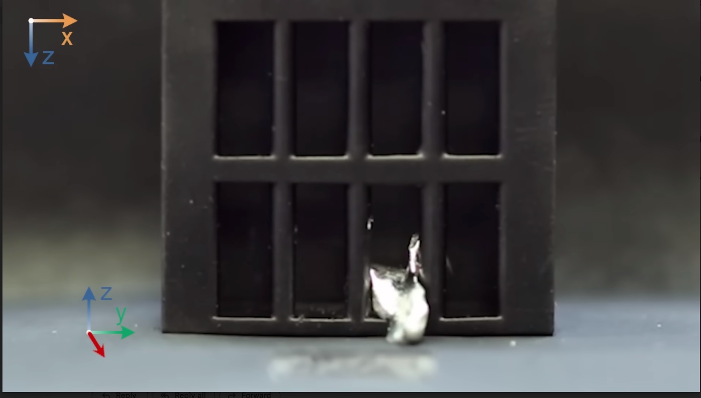 Watch: Tiny robot liquefies and escapes from a cage