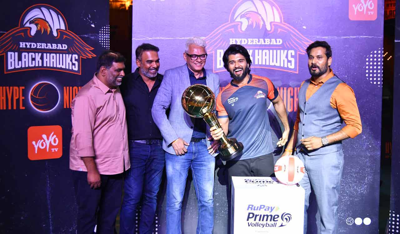 Vijay Deverakonda becomes co-owner of Hyderabad Black Hawks team in RuPay Prime Volleyball League