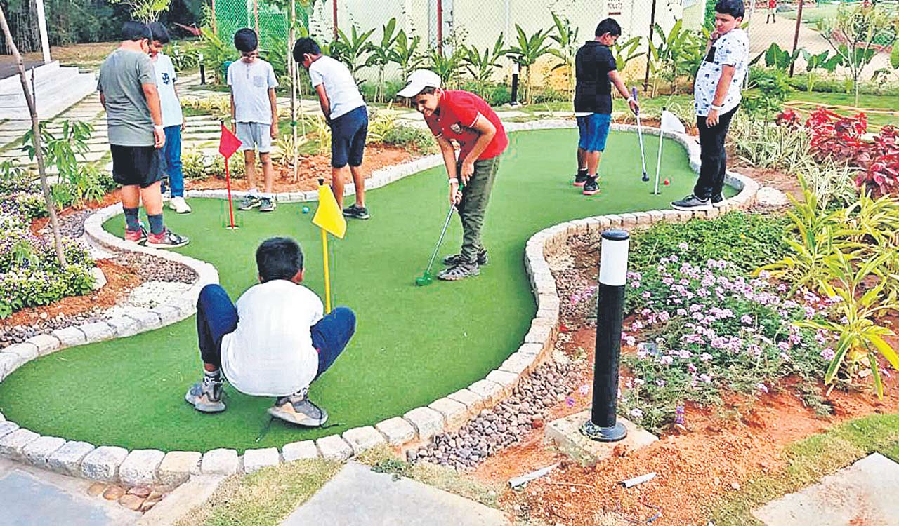 Hyderabad: Mini golf course inaugurated at Kothaguda
