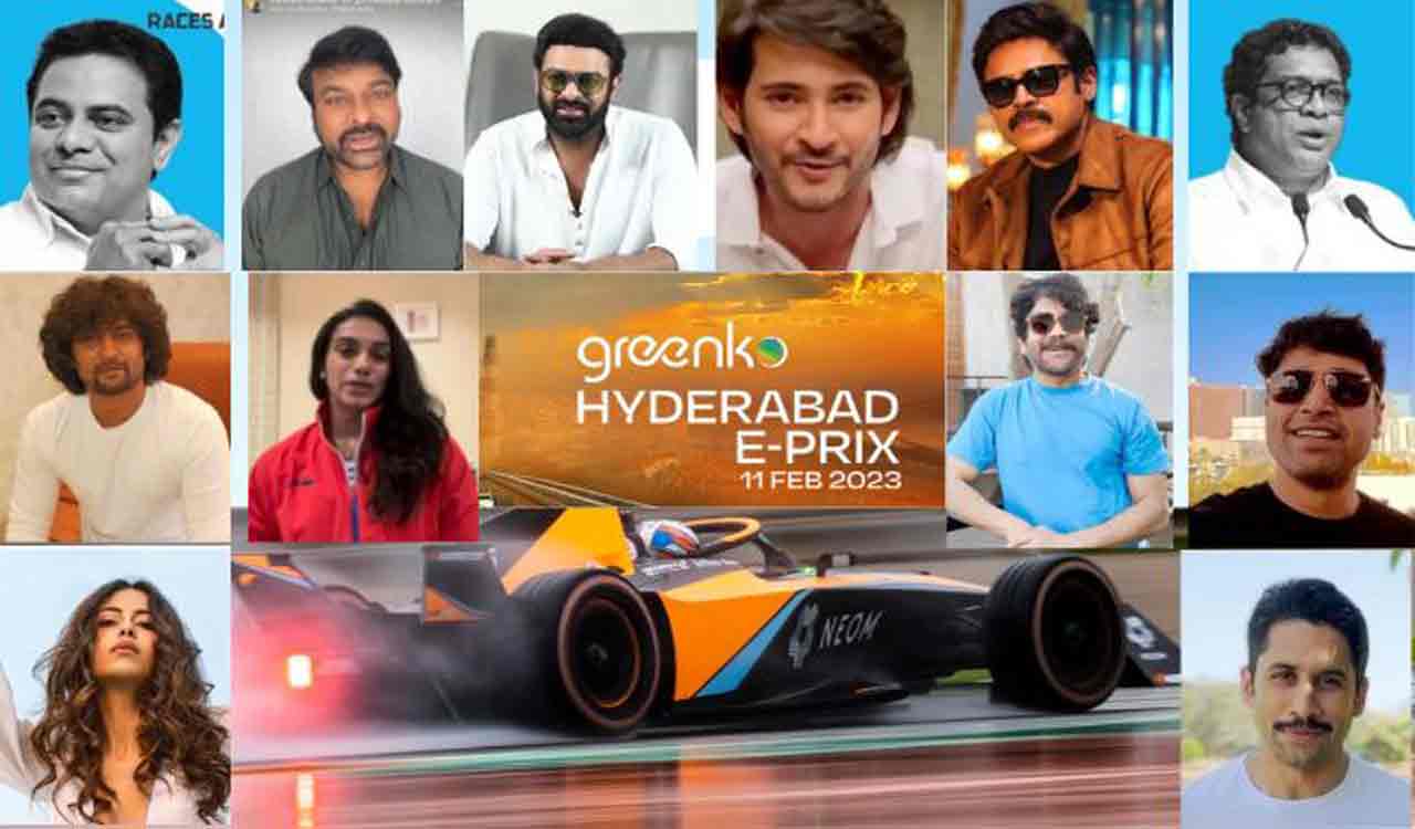 Telugu stars take to social media to support Formula E 2023 Greenko Hyderabad E-Prix
