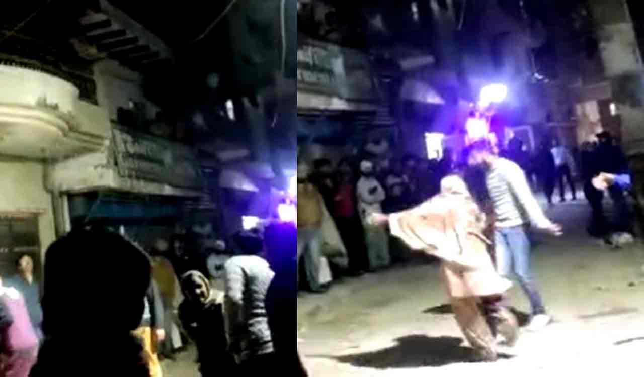 Toilet cleaner hurled at neighbour after quarrel over pet dog in Delhi