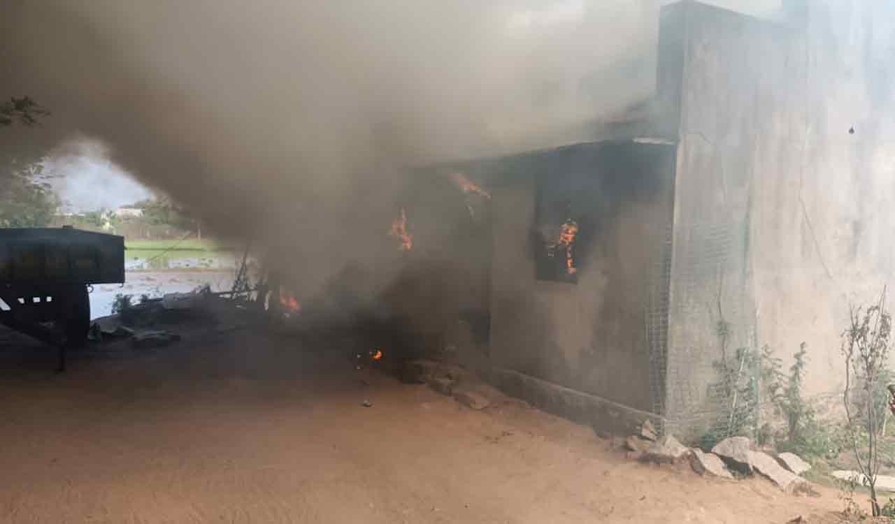 Karimnagar: Lovers get married, relatives set groom’s house on fire in Huzurabad