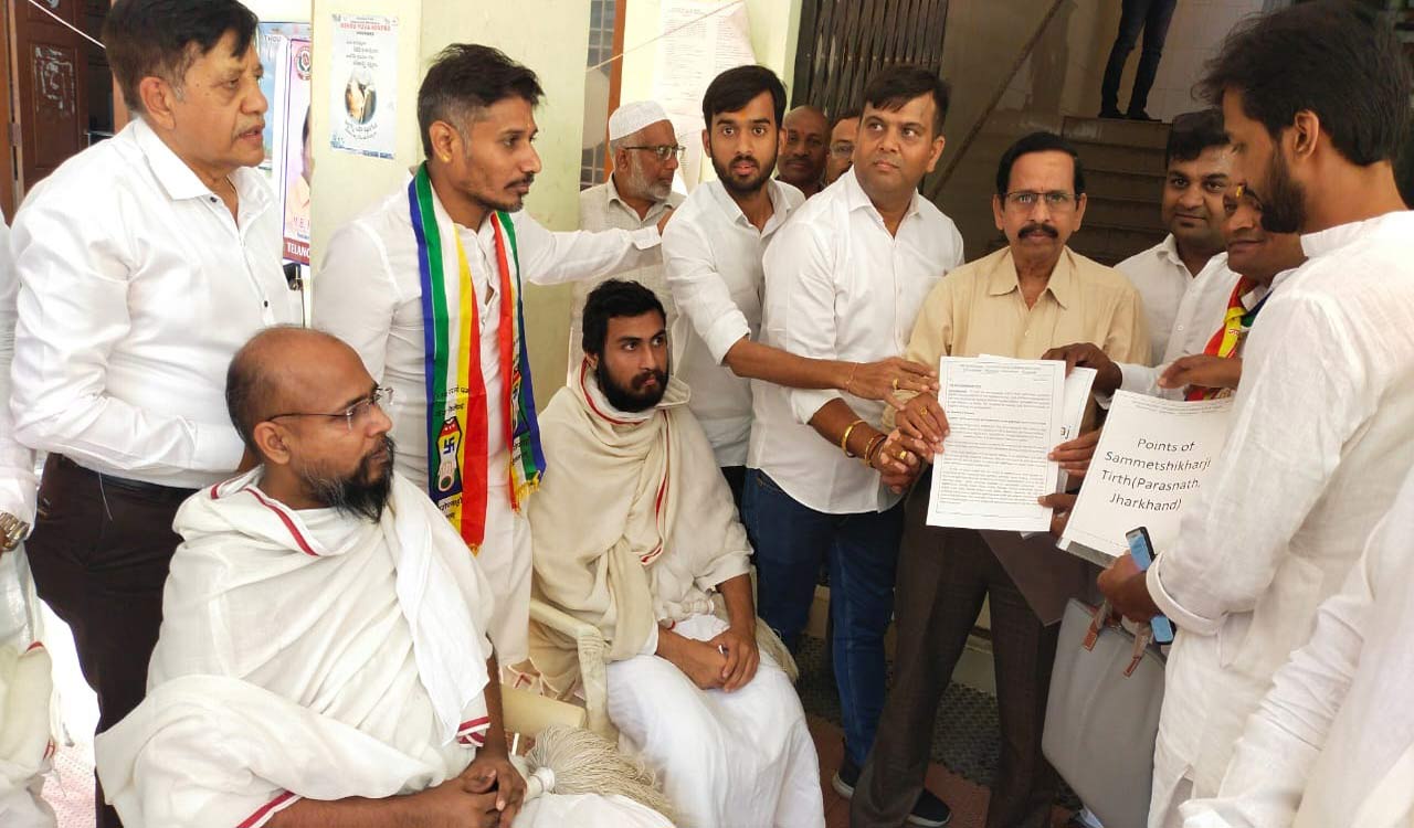 Sammed Shikharji protest: Jain community members take out huge rally in Hyderabad