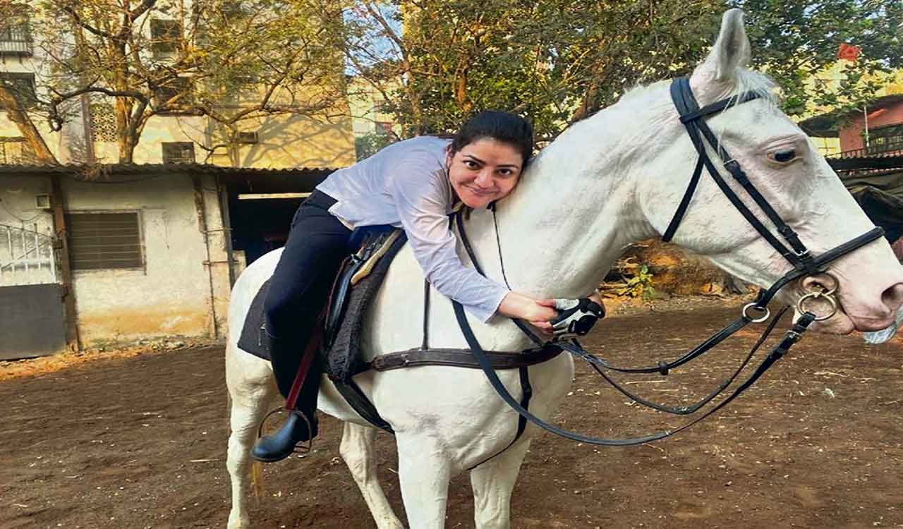 Kajal Aggarwal enjoys horse riding in latest pic