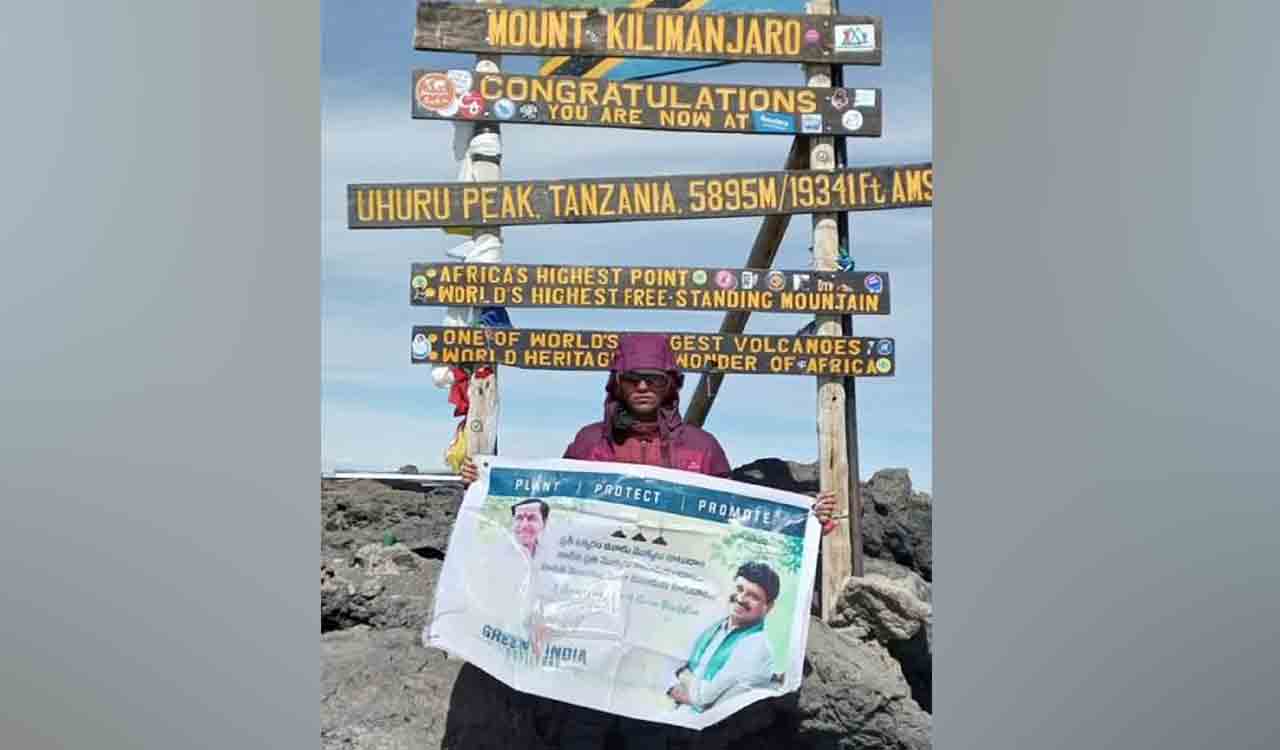 Kamareddy tribal girl conquers Kilimanjaro Mountain