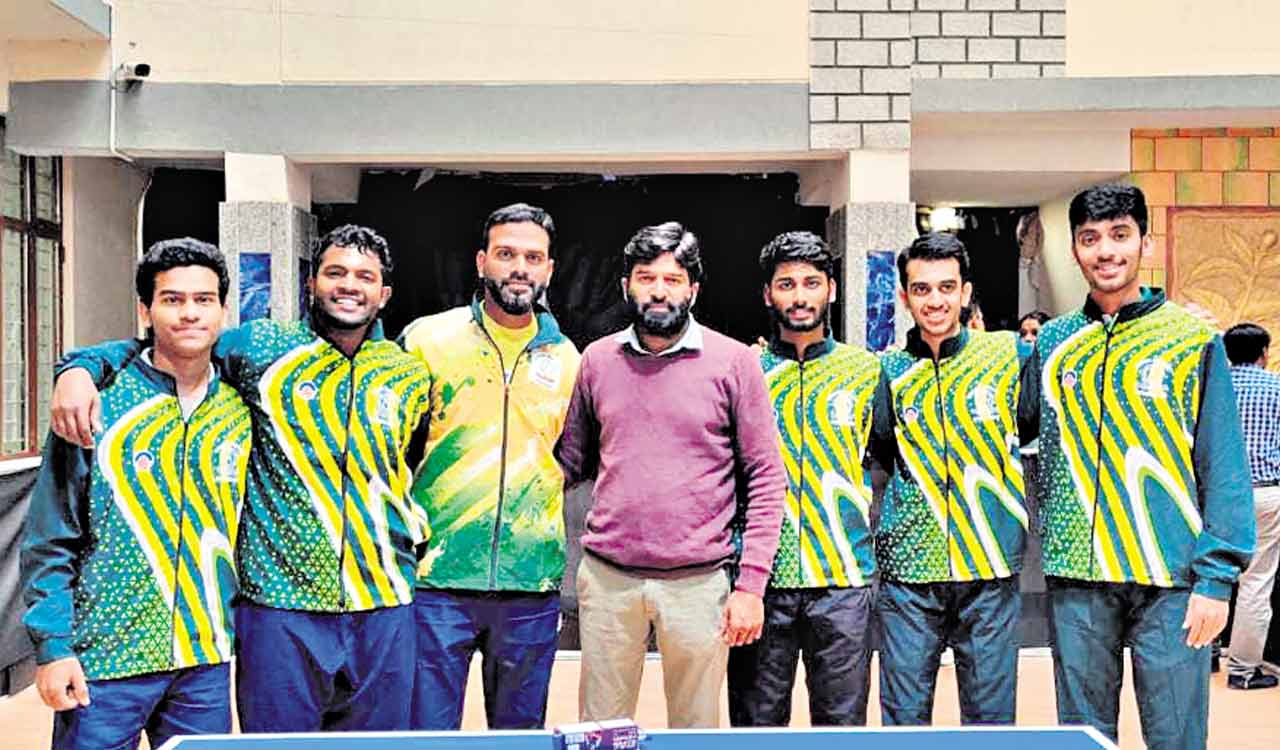Osmania TT team enters semis of South-Zone Inter-University Tournament
