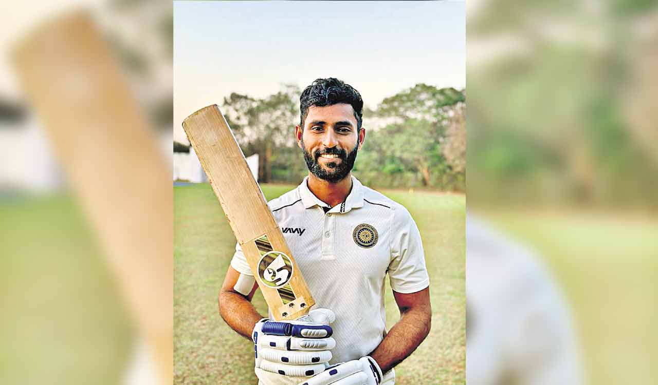 Col CK Nayudu Trophy Nitesh Reddy puts Hyderabad ahead on Day 2