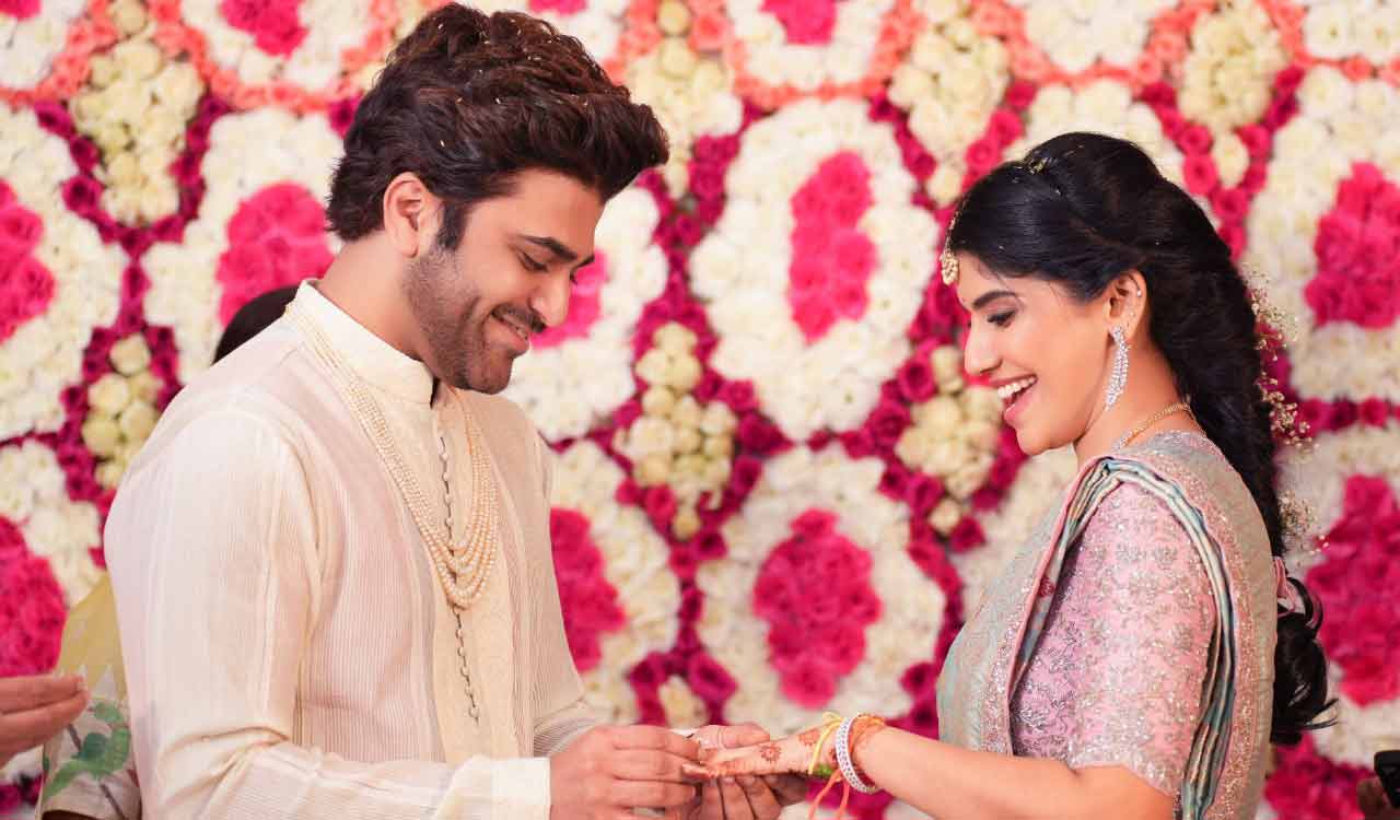 Sharwanand gets engaged to Rakshita Reddy in a glittery ceremony 