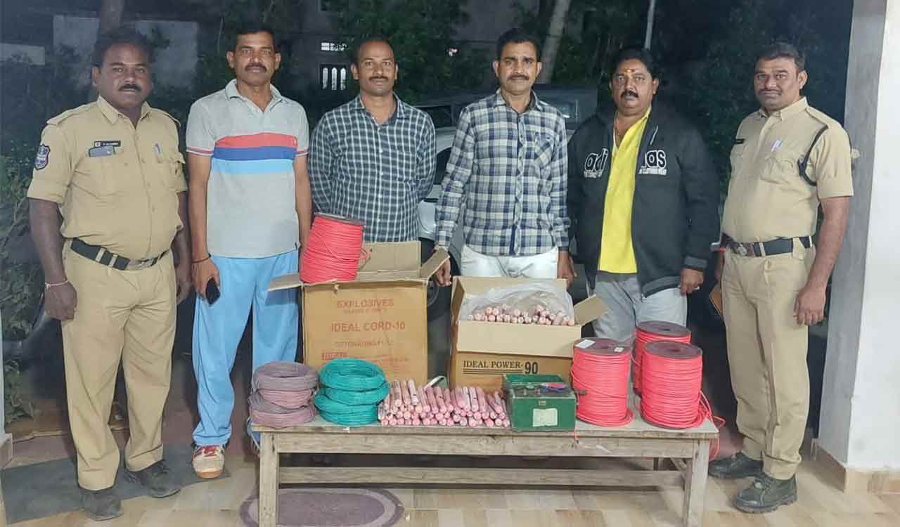 Two arrested for doing illegal explosive business in Warangal