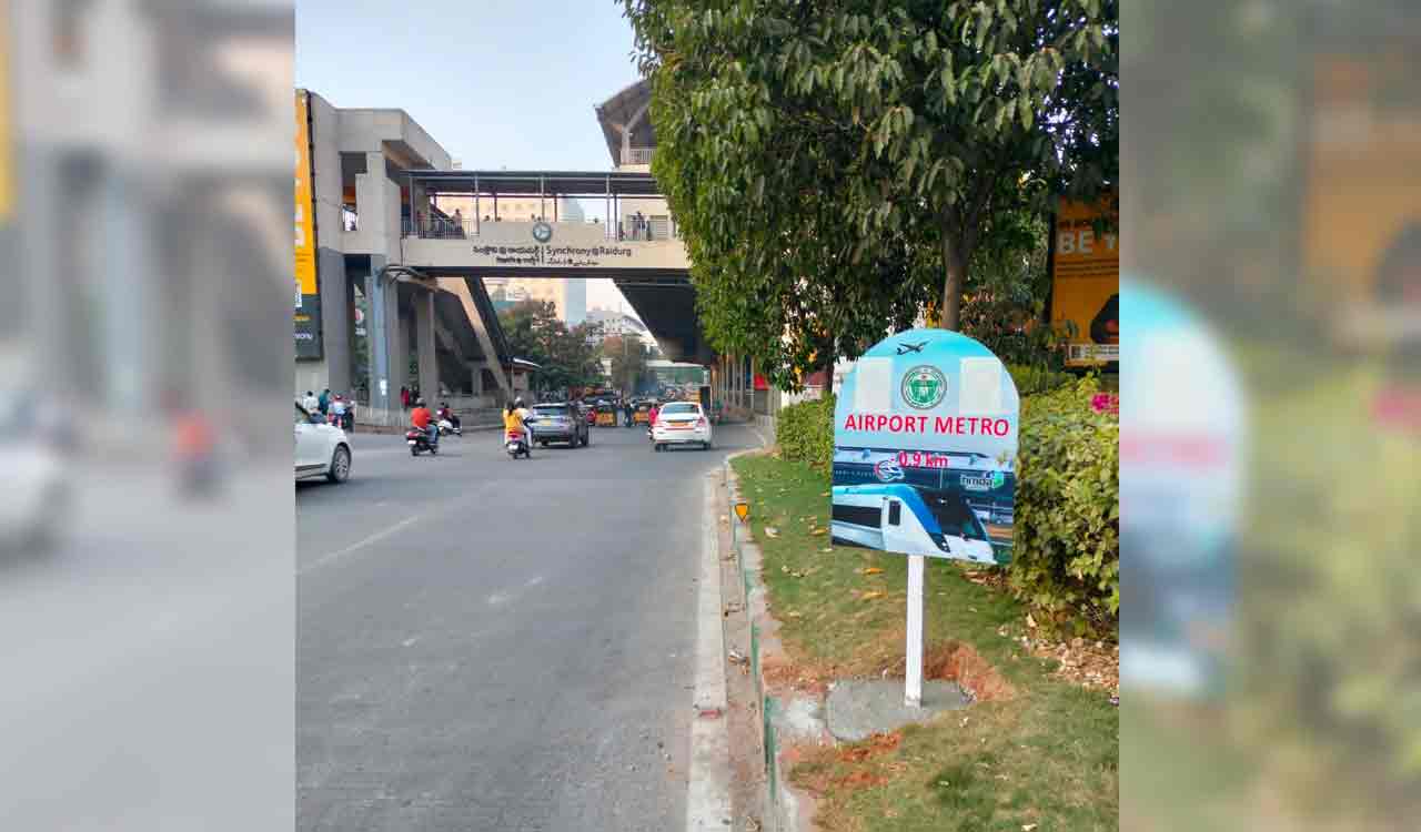 Hyderabad: Peg marking for Airport Metro begins
