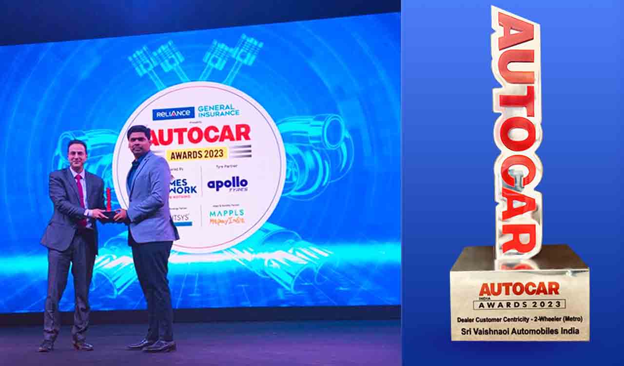 Hyderabad: Vaishnaoi Honda receives award