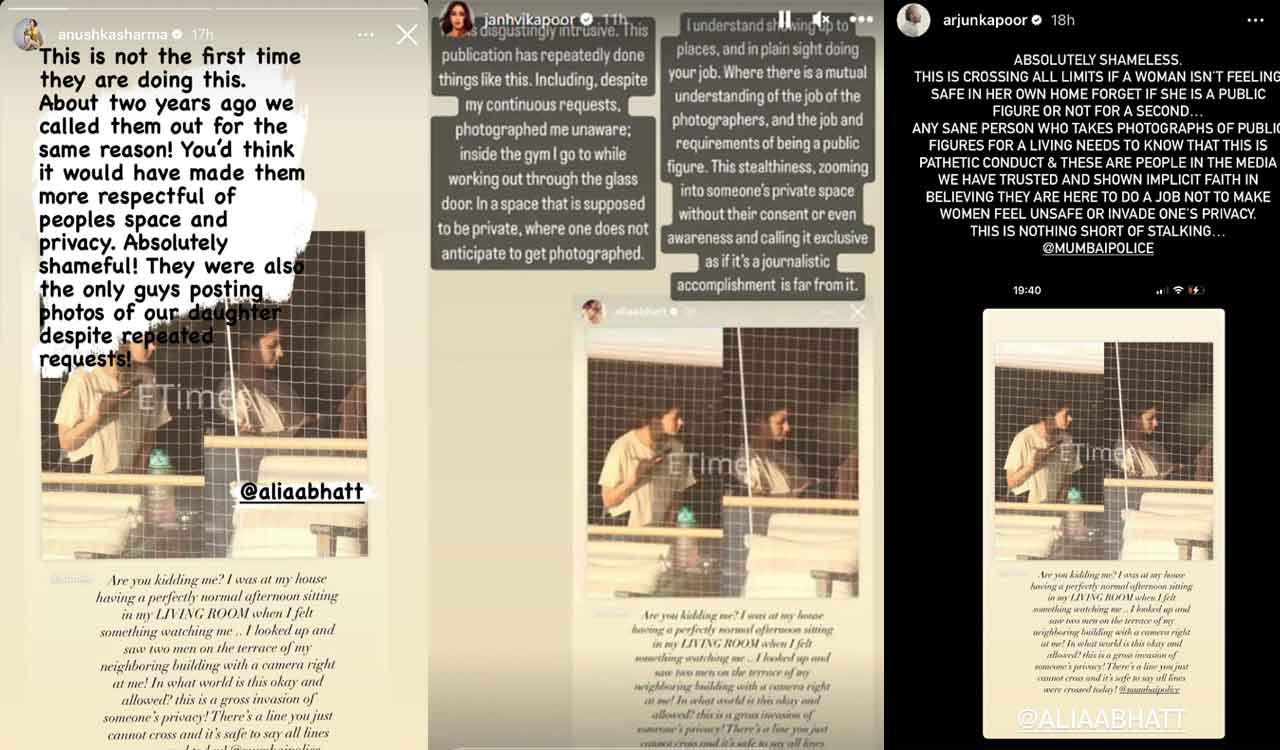 B-Town slams a media publication; recalls similar incidents after Alia’s pictures are leaked