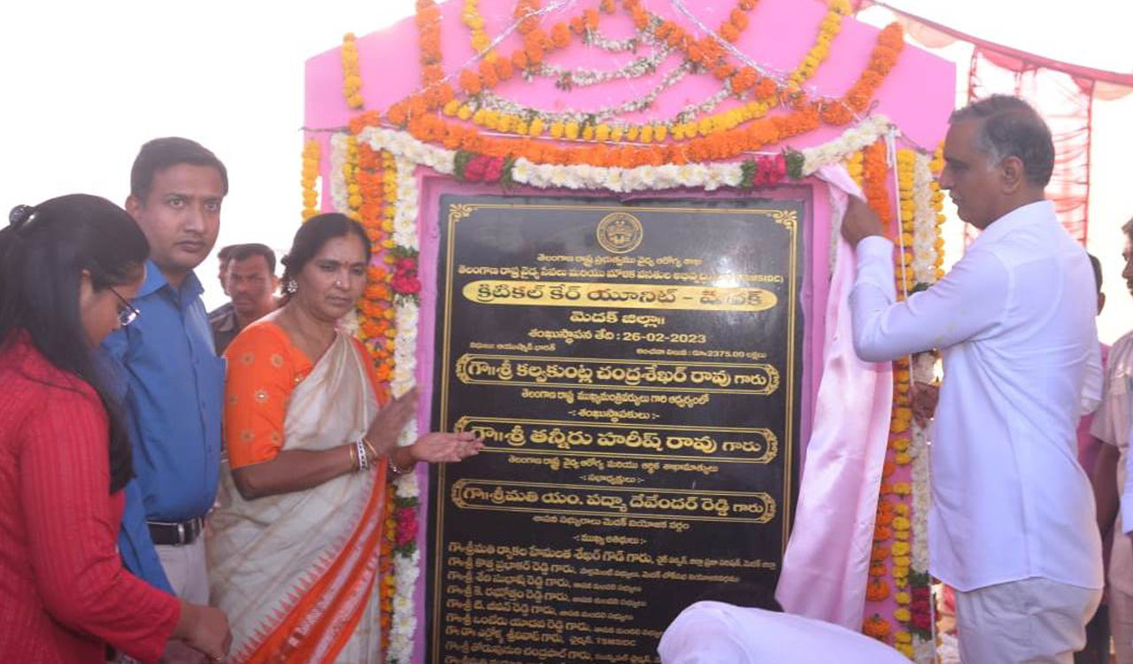 Critical Care Unit in Medak will help in golden hour: Harish Rao