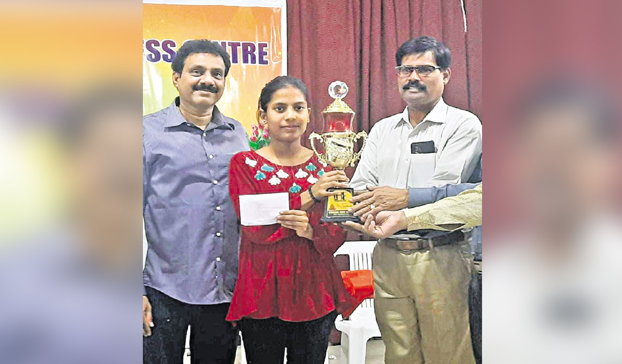 Sarayu emerges champion at HCC Chess Tournament