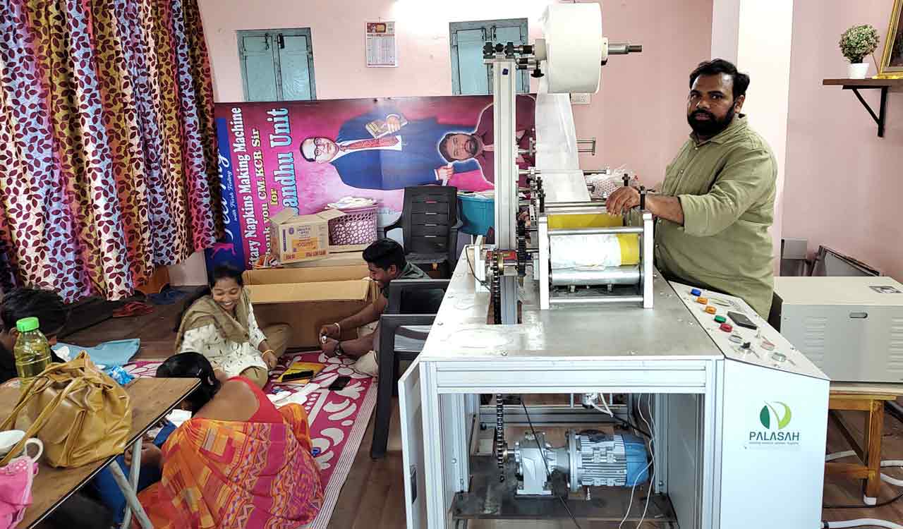 This Dalit Bandhu beneficiary hopes to make it big in sanitary napkins industry