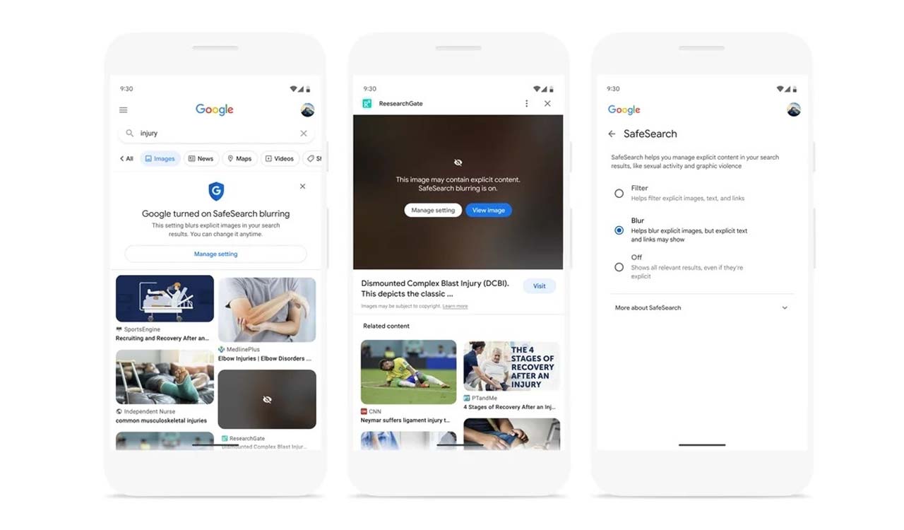 Google to soon blur explicit images in search results by default