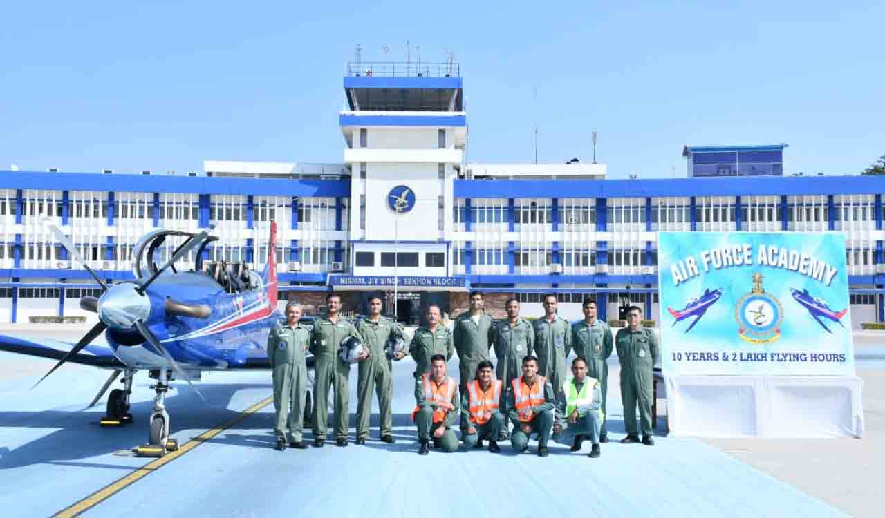 Dundigal: PC-7MkII aircraft completes 2 lakh flying hours