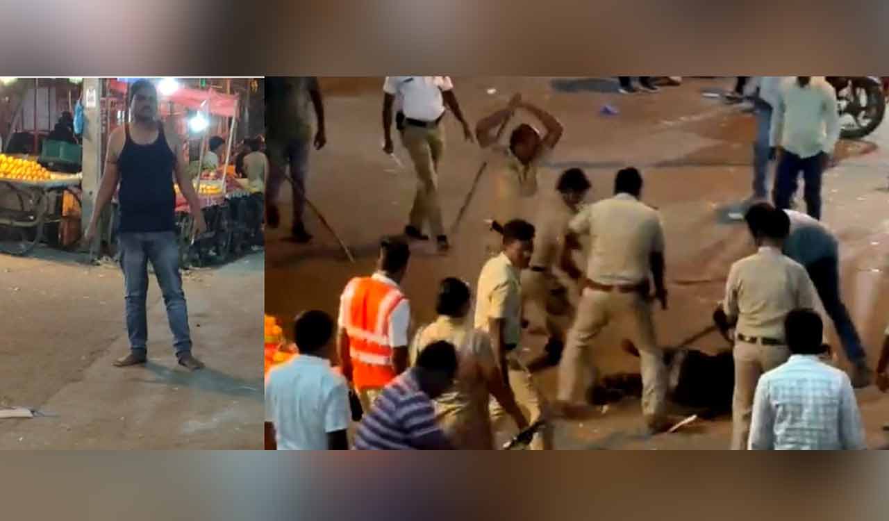 Watch: Karnataka Police open fire on knife-wielding person, video goes viral