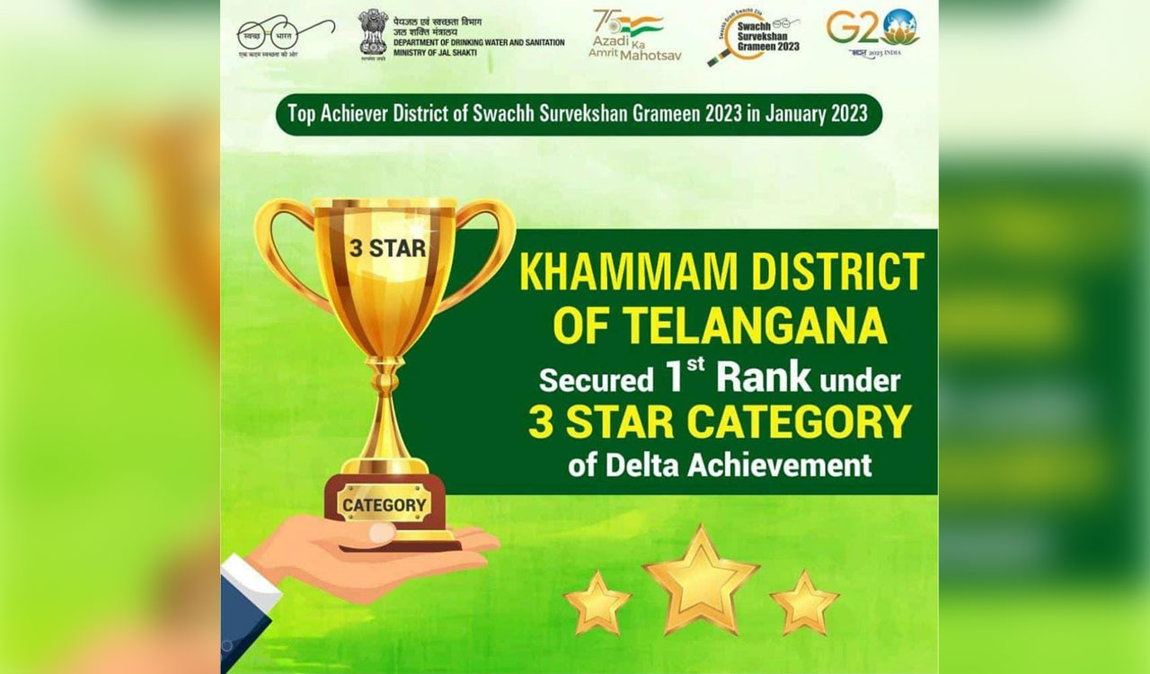 Swachh Survekshan Grameen: Khammam gets first place in three-star category