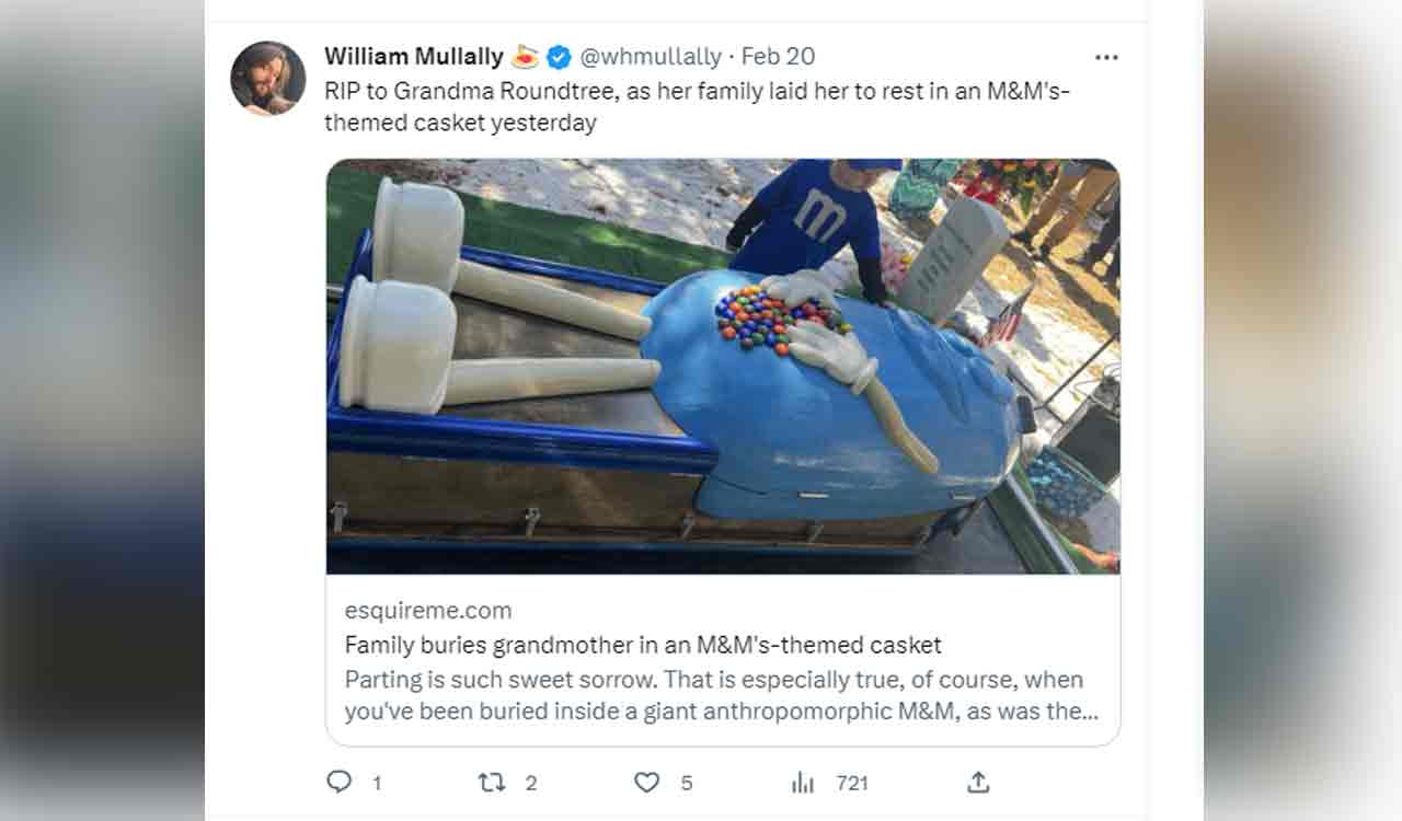 Netizens find this M&M’s-themed, custom casket used to bury granny heart-warming