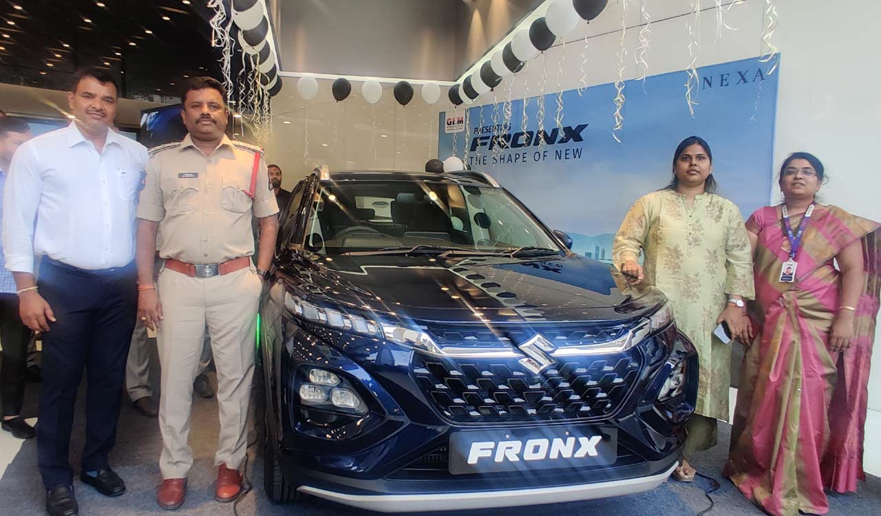 Hyderabad: Maruti Launches Suv Fronx At Gem Nexa Showroom-telangana Today