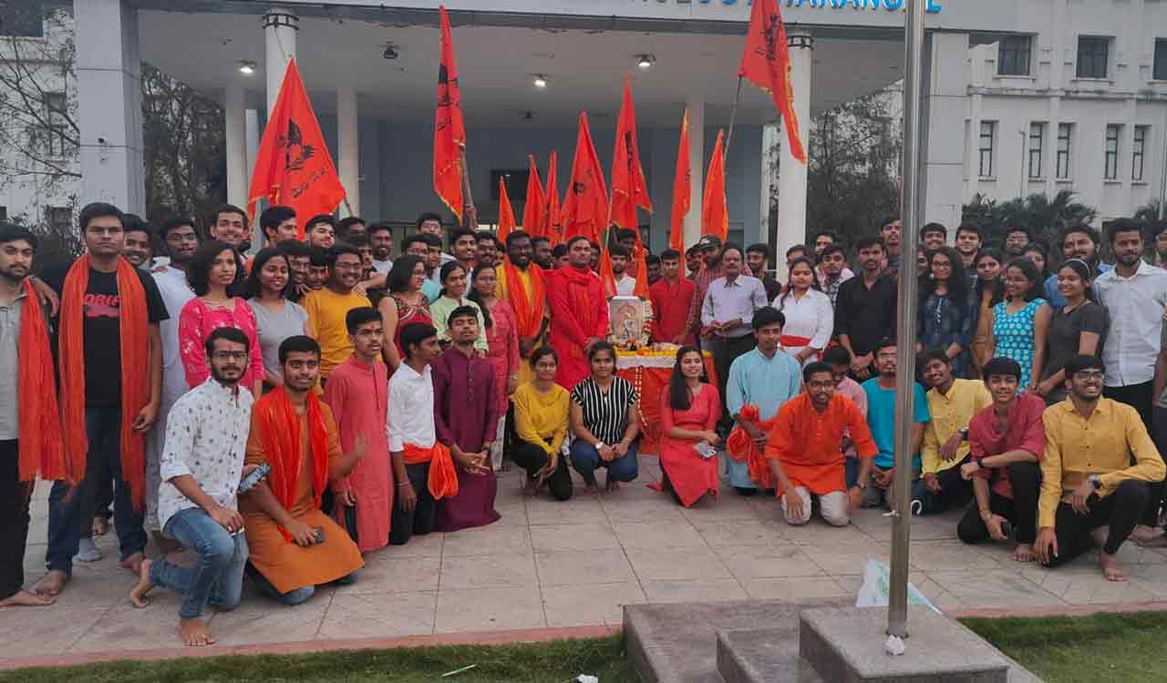 Shivaji jayanti celebrations held at NIT Warangal