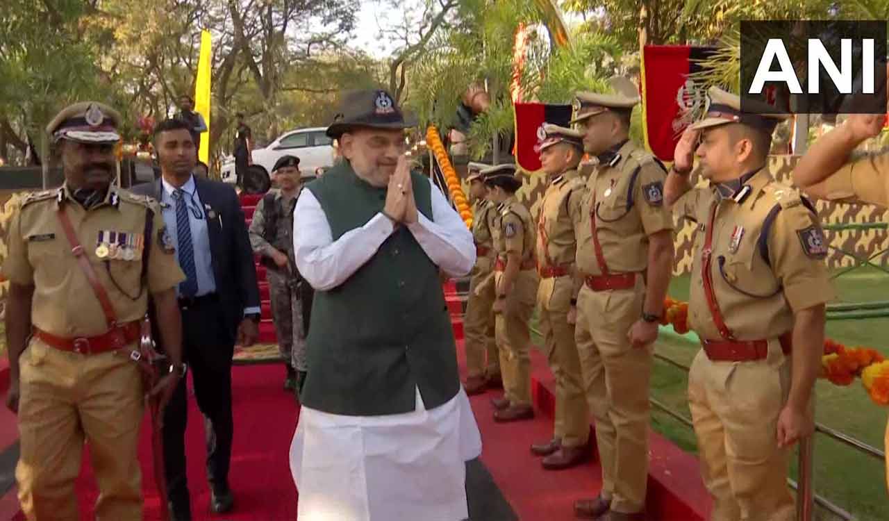 Passing out parade of 74 RR batch of IPS trainees held in Hyderabad