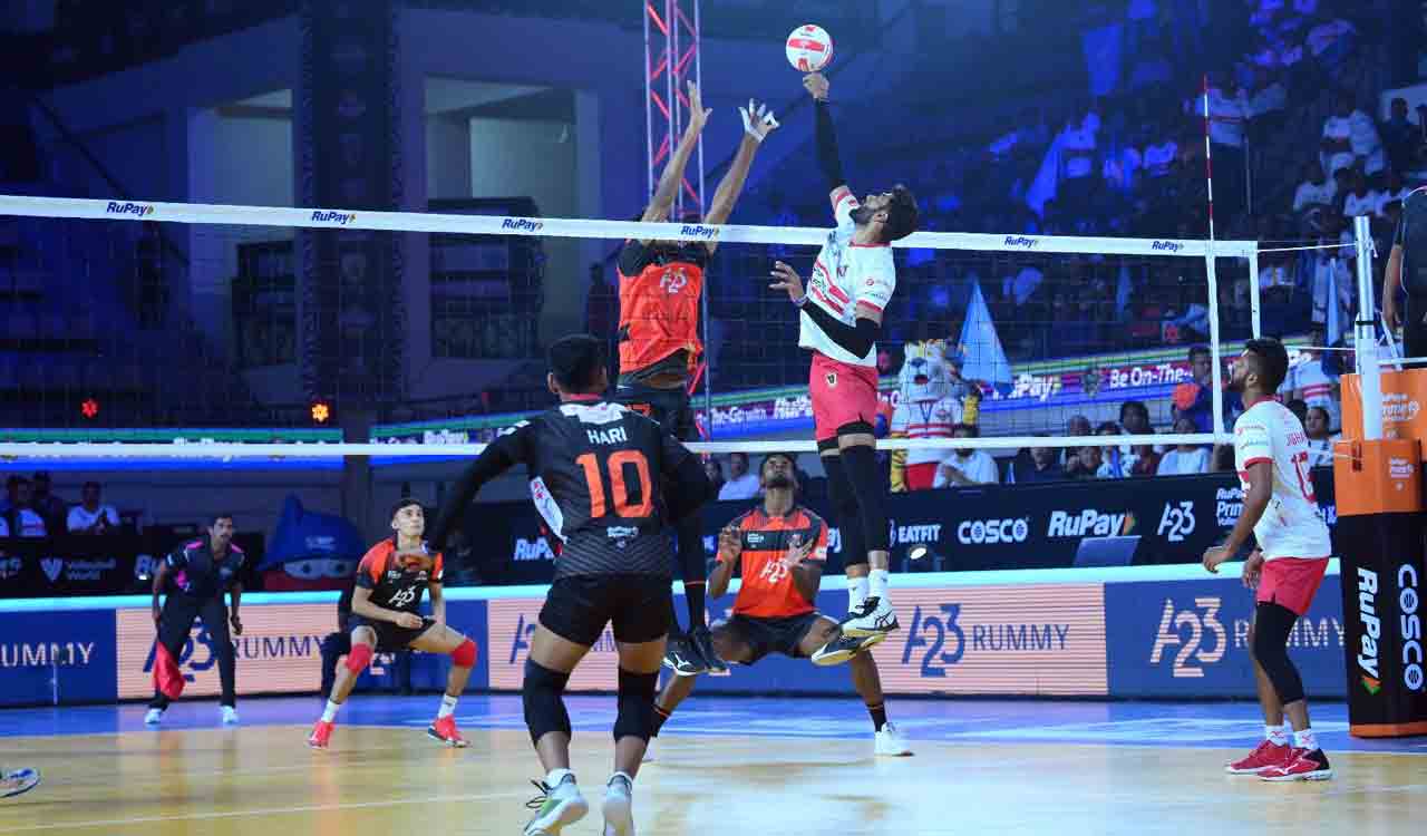 Prime Volleyball League: Hyderabad Black Hawks suffer loss