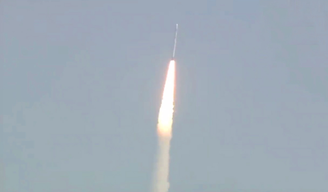 SSLV’s second developmental flight with three satellites lifts off from Sriharikota