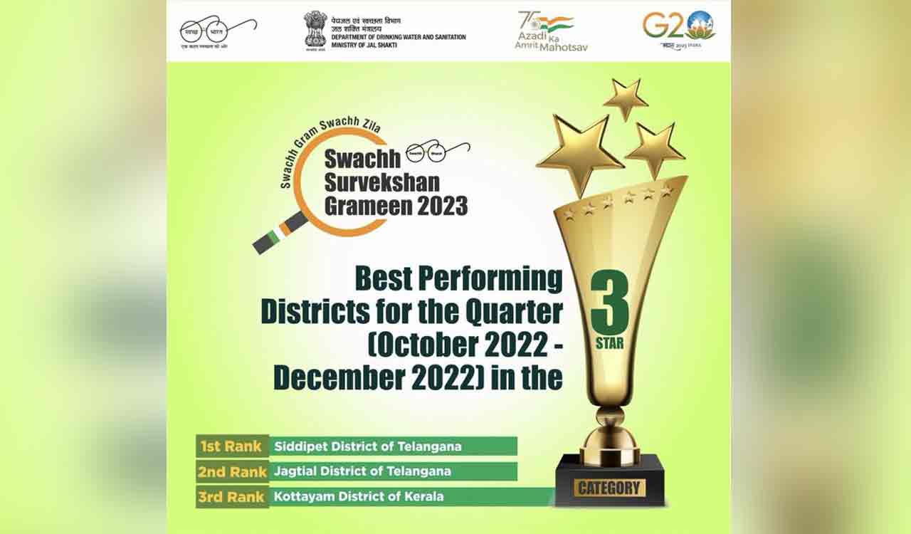 Siddipet tops Swachh Survekshan Grameen rankings for 2022-2023