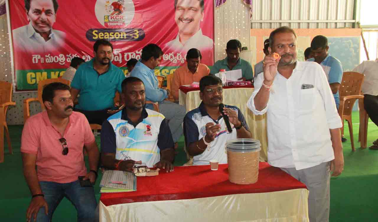 378 teams enrolled for CM KCR Cricket Trophy in Siddipet