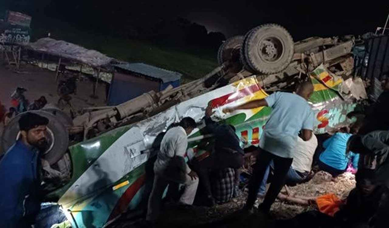 Six killed, over 50 injured in road accident in MP’s Sidhi