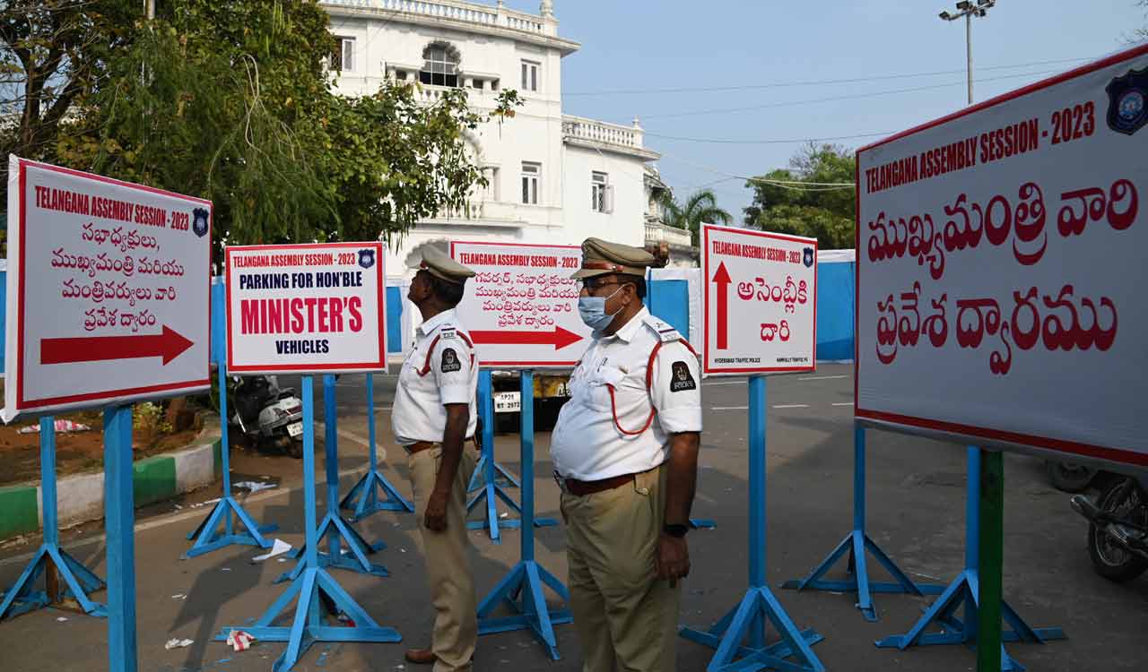 Traffic restrictions in Hyderabad in view of TS Assembly Budget sessions from Friday