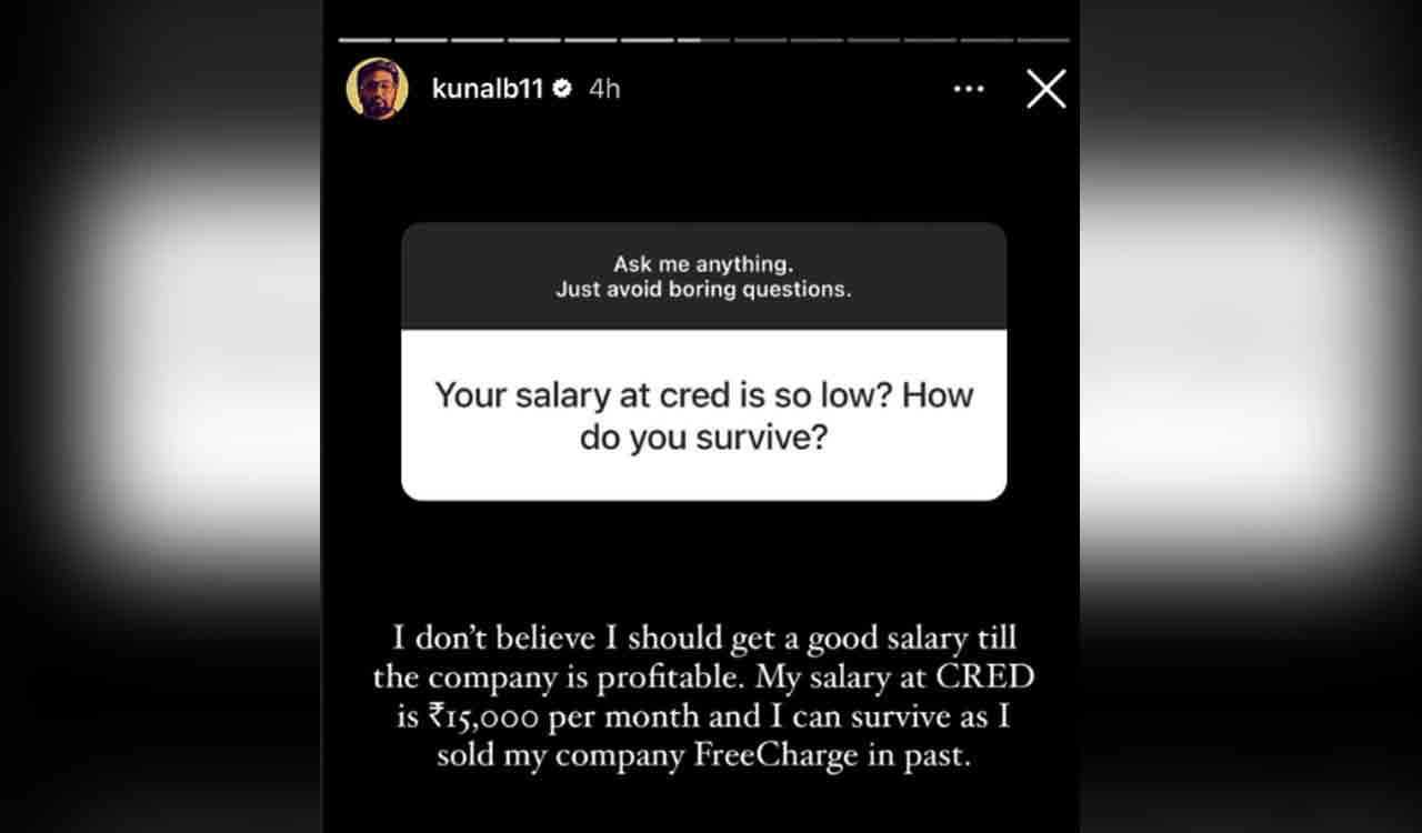 CRED CEO reveals his salary during Instagram Q&A session; internet not impressed