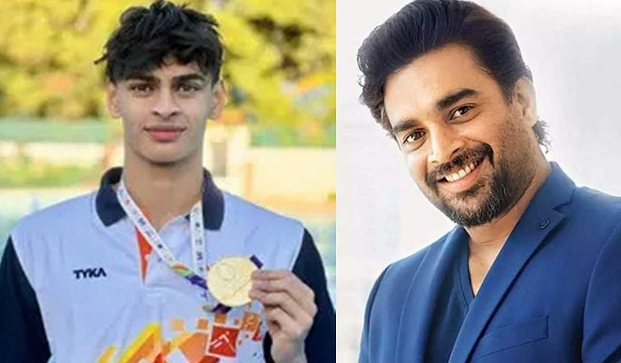 Madhavan celebrates Vedaant’s imposing win at Khelo India 2023