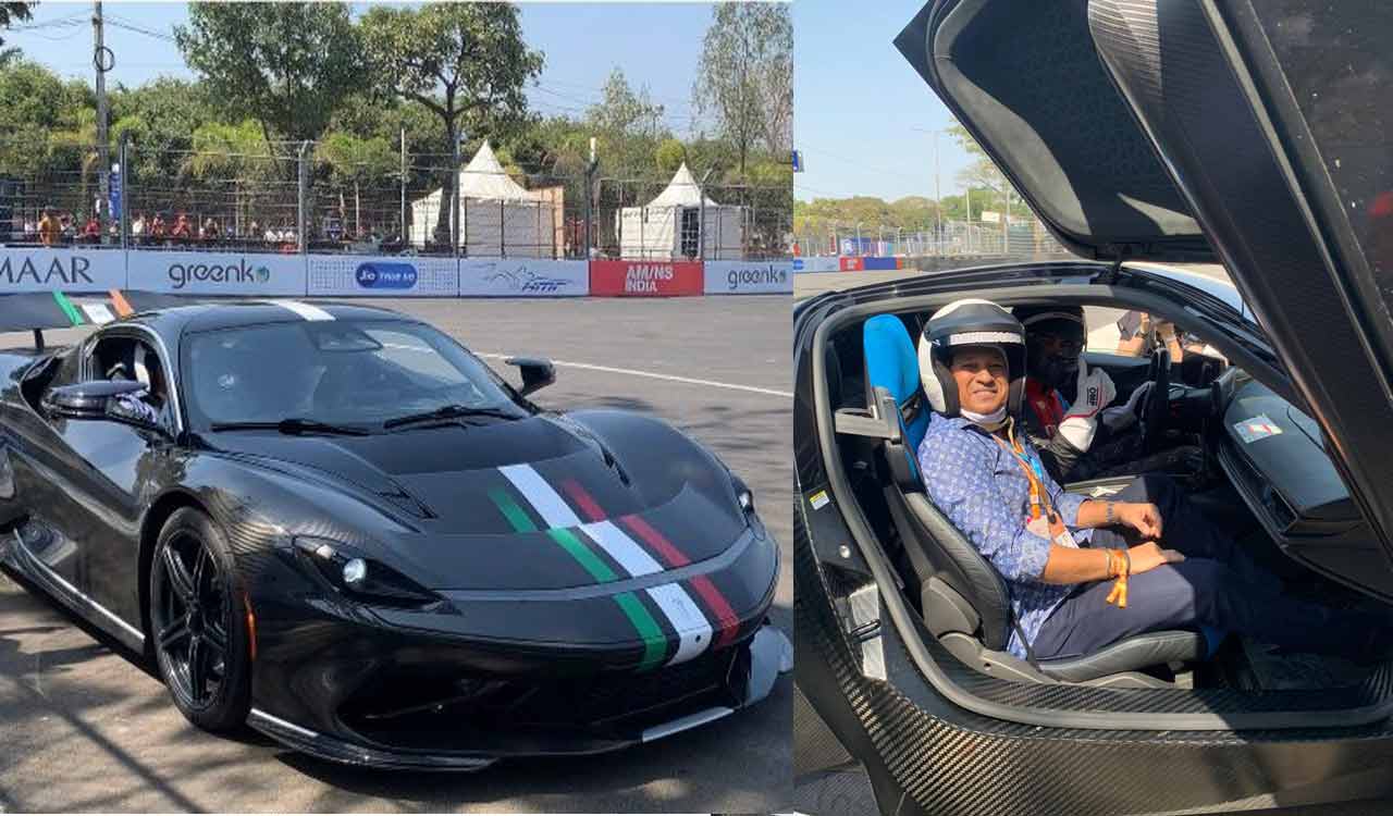 Sachin Tendulkar spotted checking out India’s most expensive supercar in Hyderabad