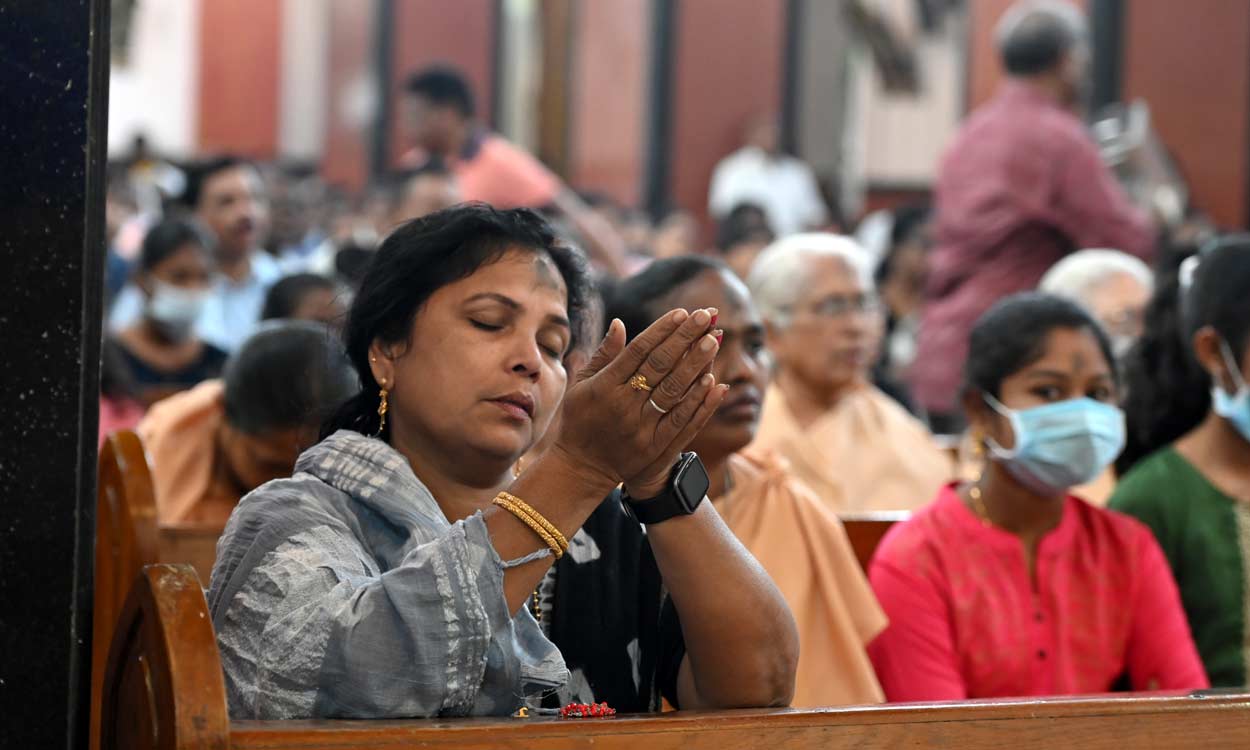 Hyderabad: Ash Wednesday observed at various churches in city