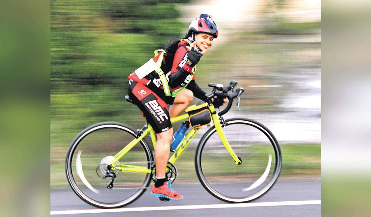 India’s first differently-abled cyclist to participate in 3,651 km race