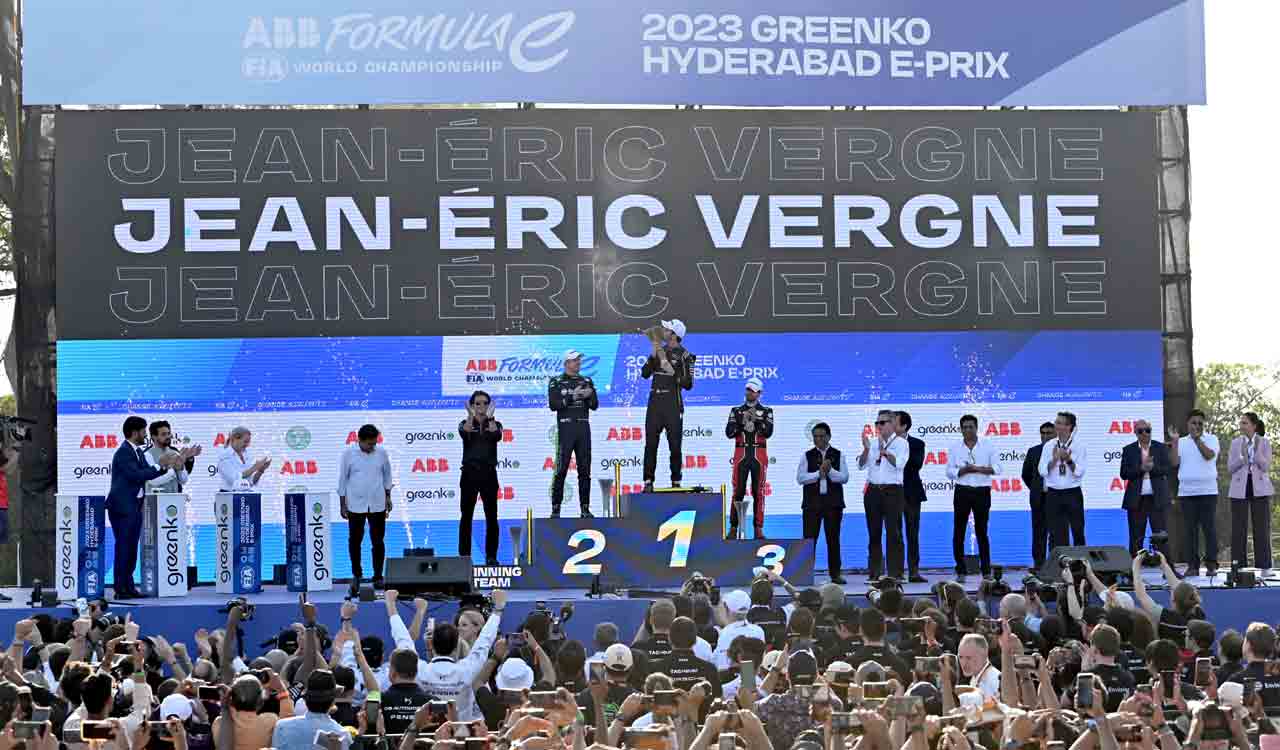 Penske’s Vergne wins drama-filled inaugural Hyderabad E-Prix
