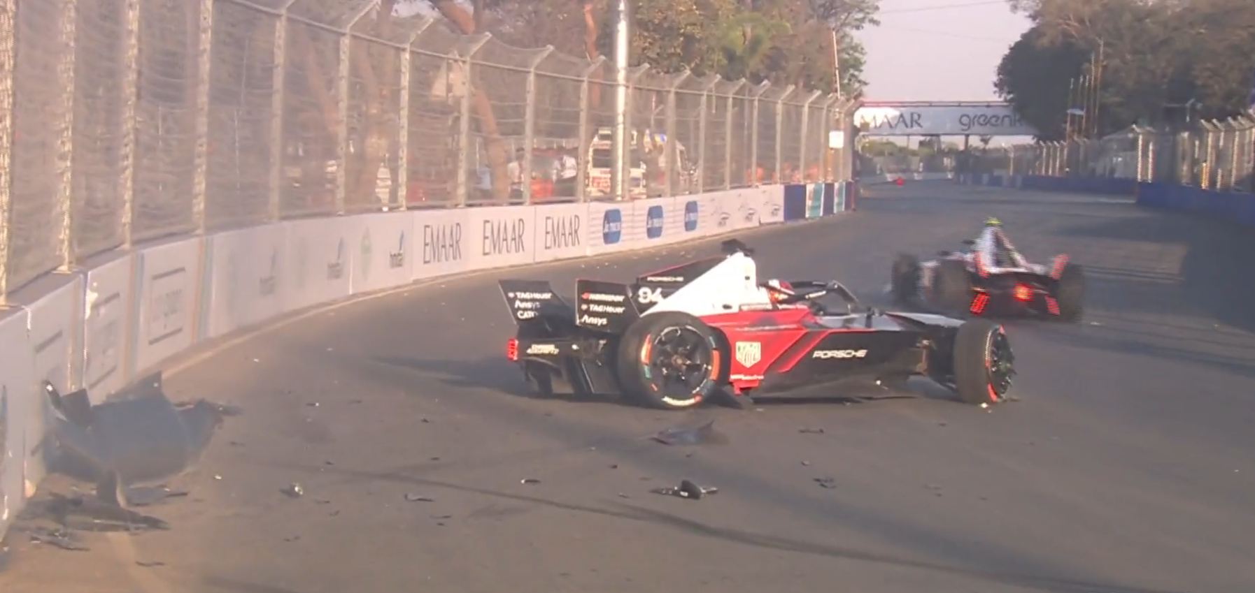 Watch: Race leader crashes in Free Practice 1 ahead of Formula E race in Hyderabad